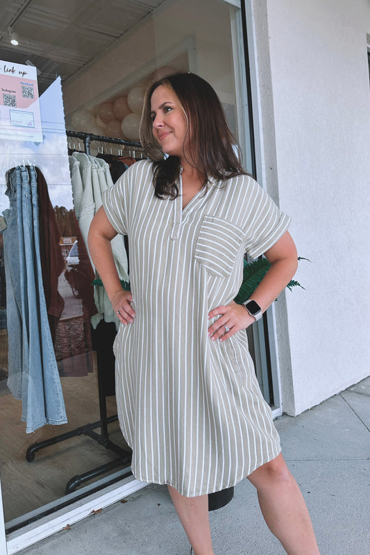 Bungalow Striped Dress