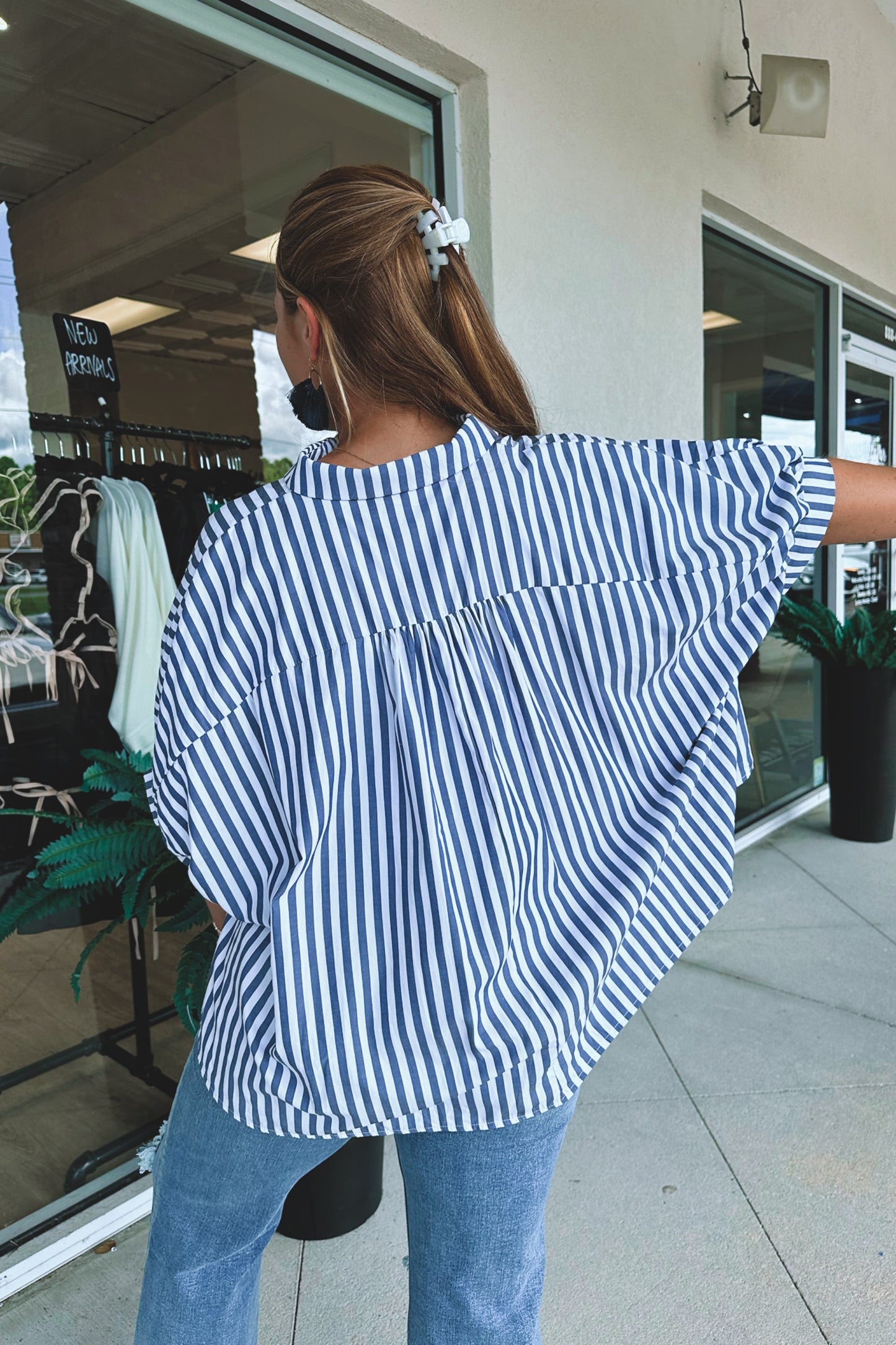 Marina Striped Button-Down