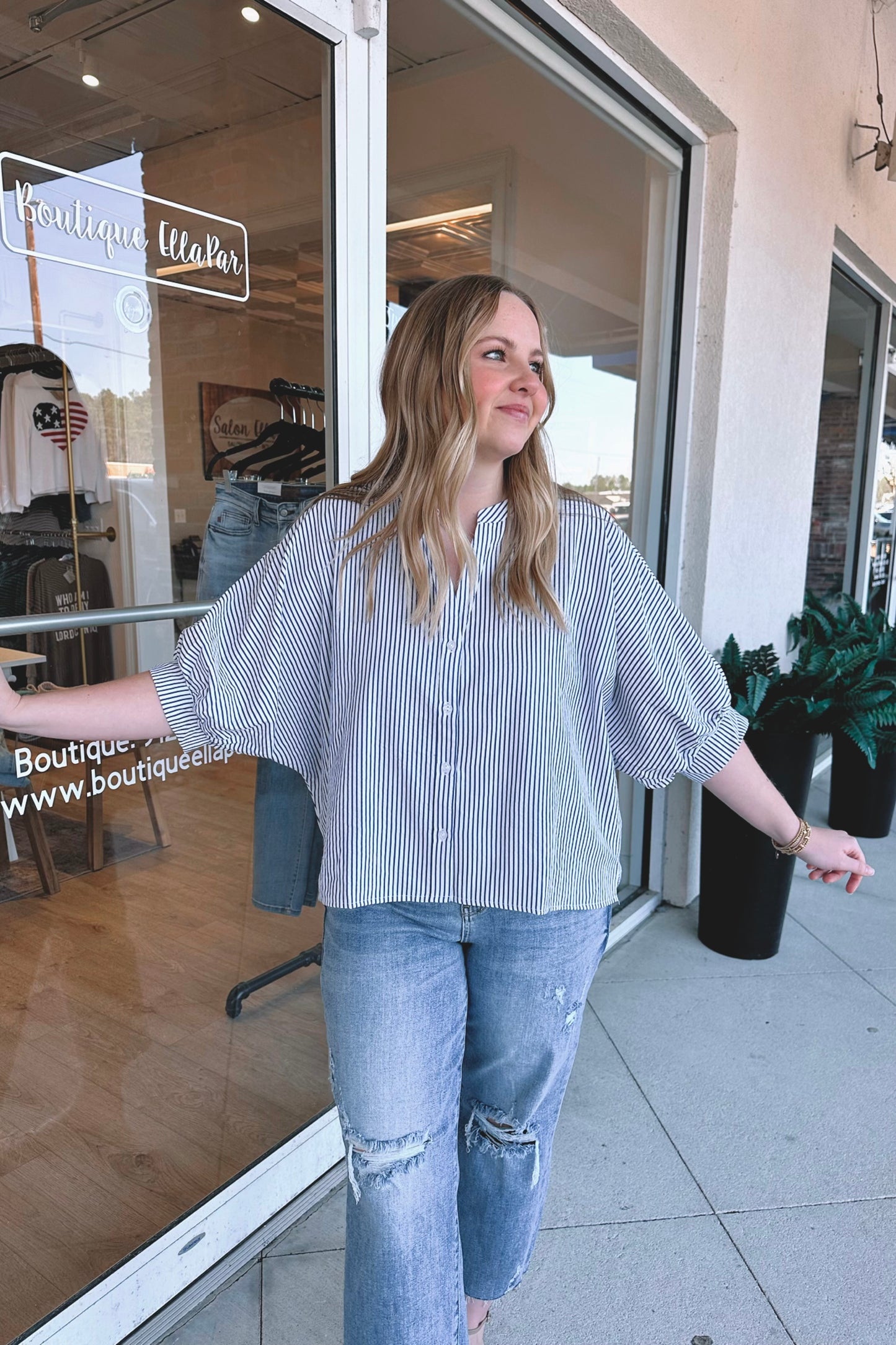 Coasting Striped Top