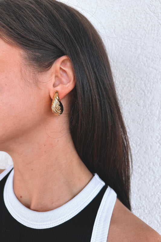 Swirl Teardrop Earrings