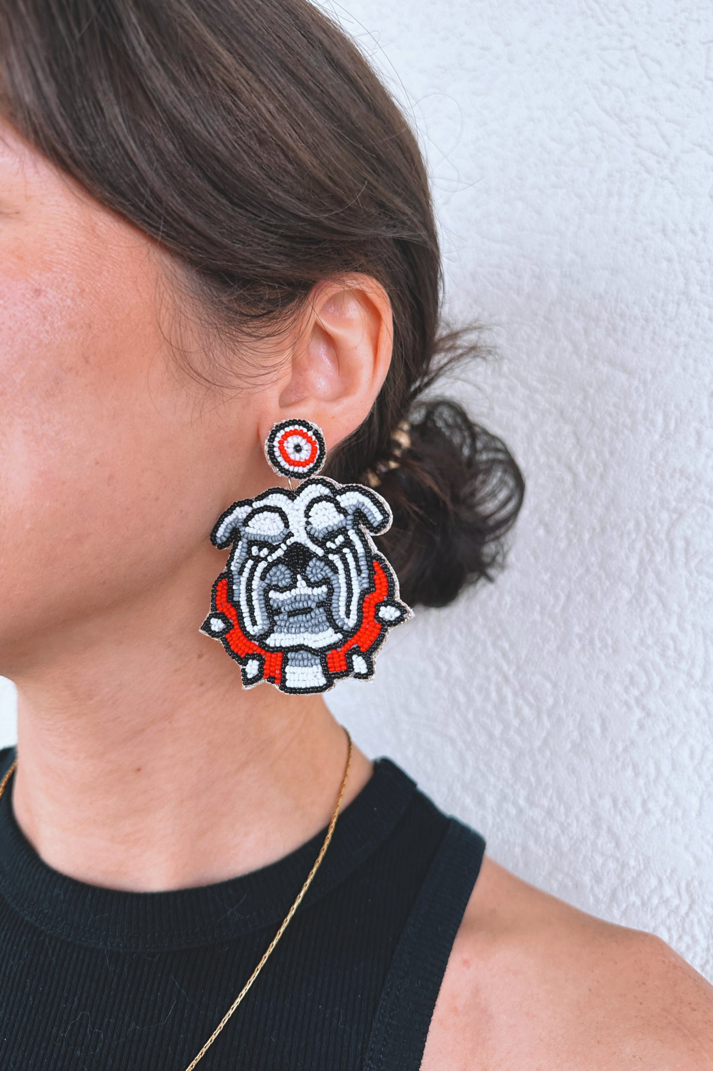 Beaded Dawg Earrings