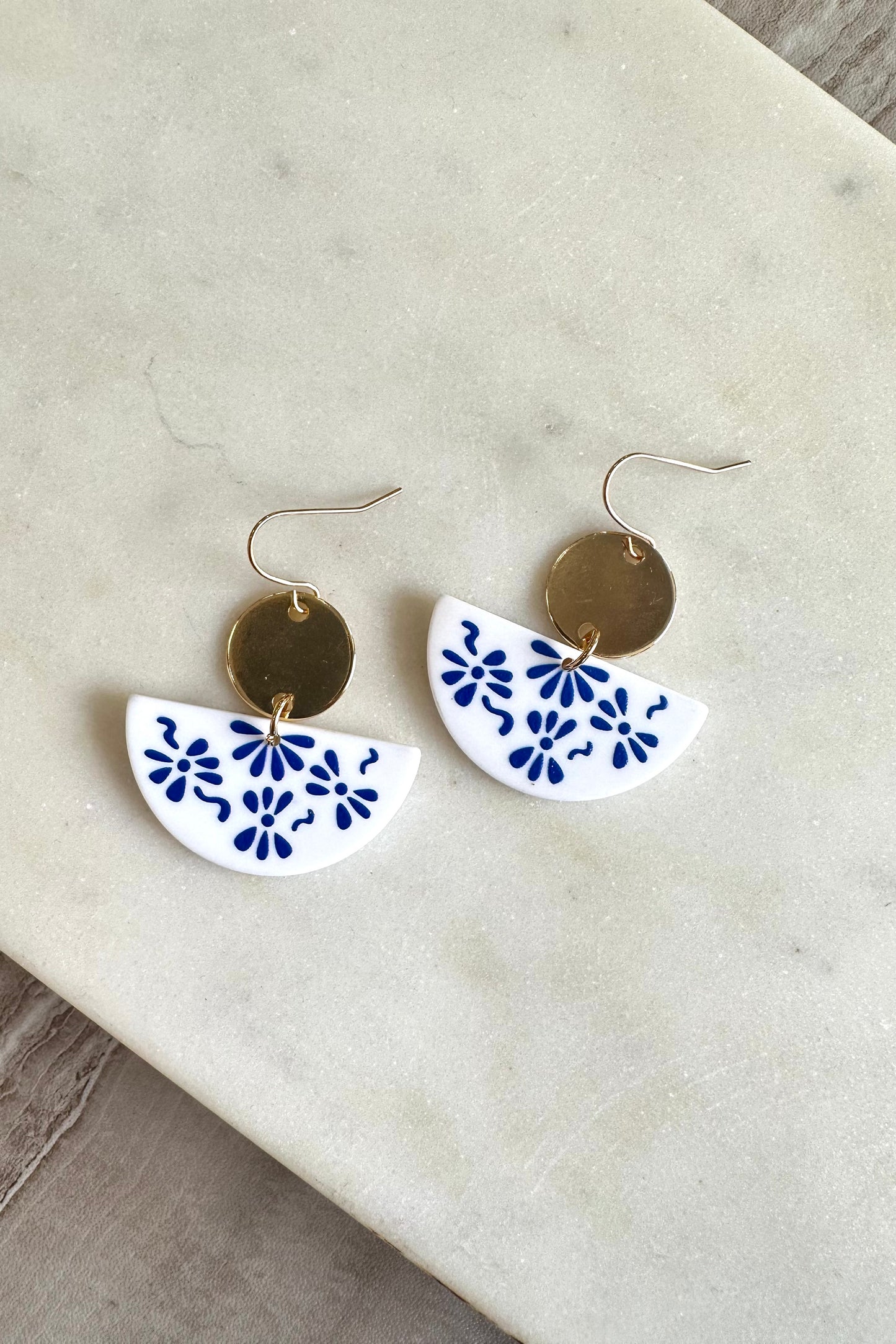 Greece Fan Earrings