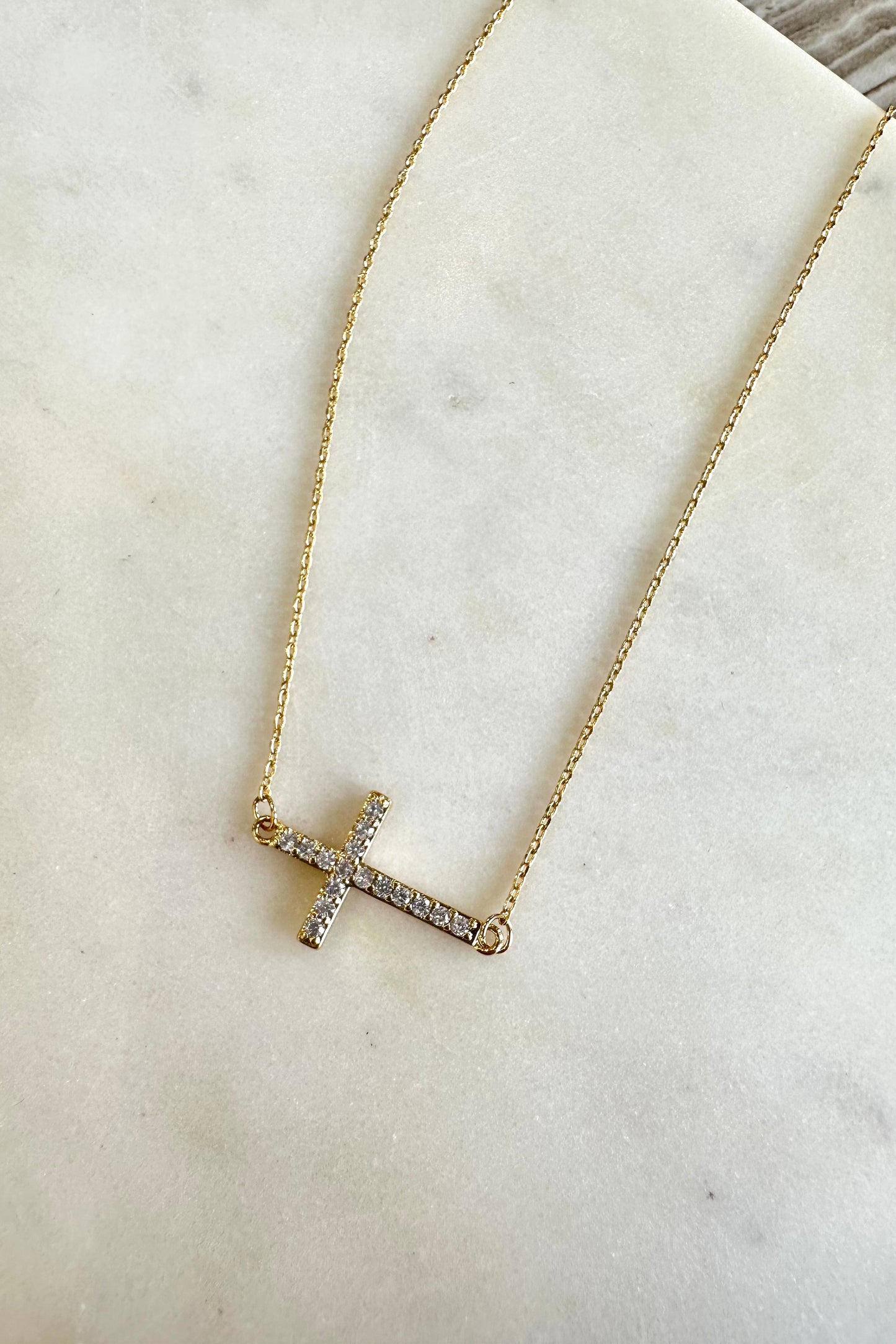 CZ Cross Necklace