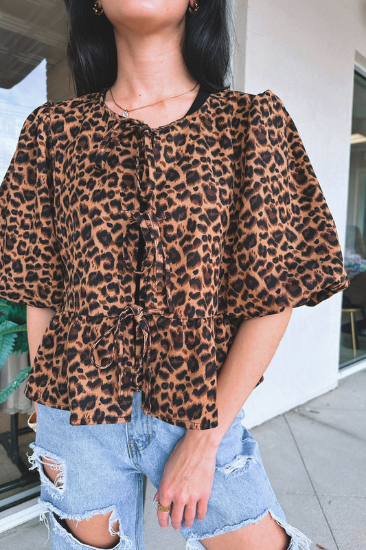 Lorelai Leopard Top