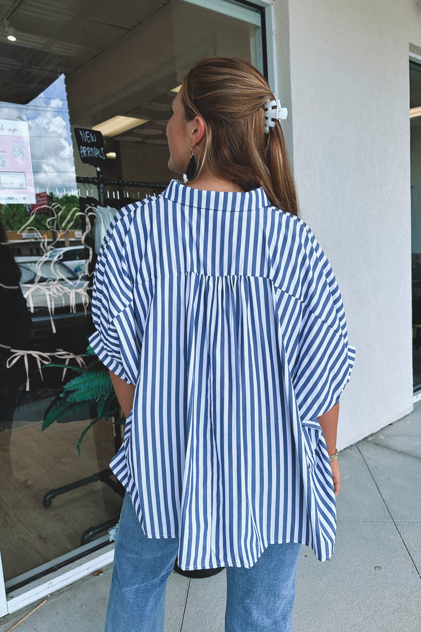 Marina Striped Button-Down