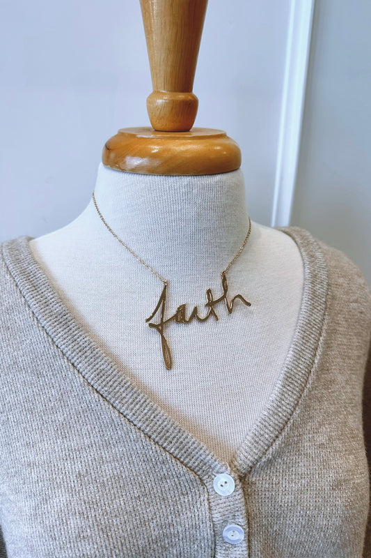 Cursive Necklace