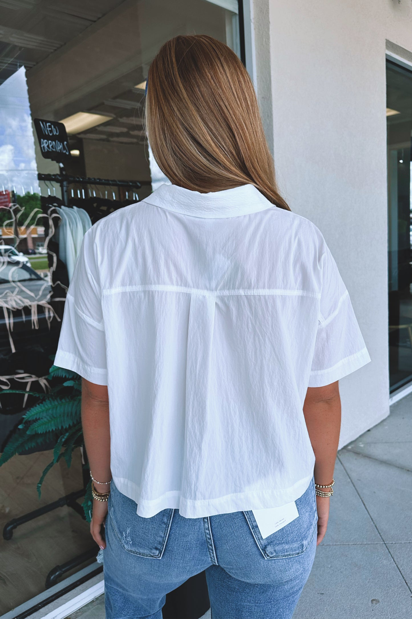 Dillan Cropped Button Down