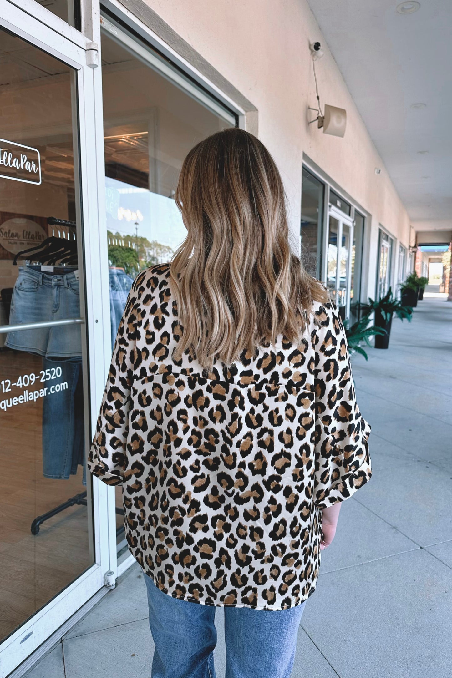 Lesley Leopard Blouse