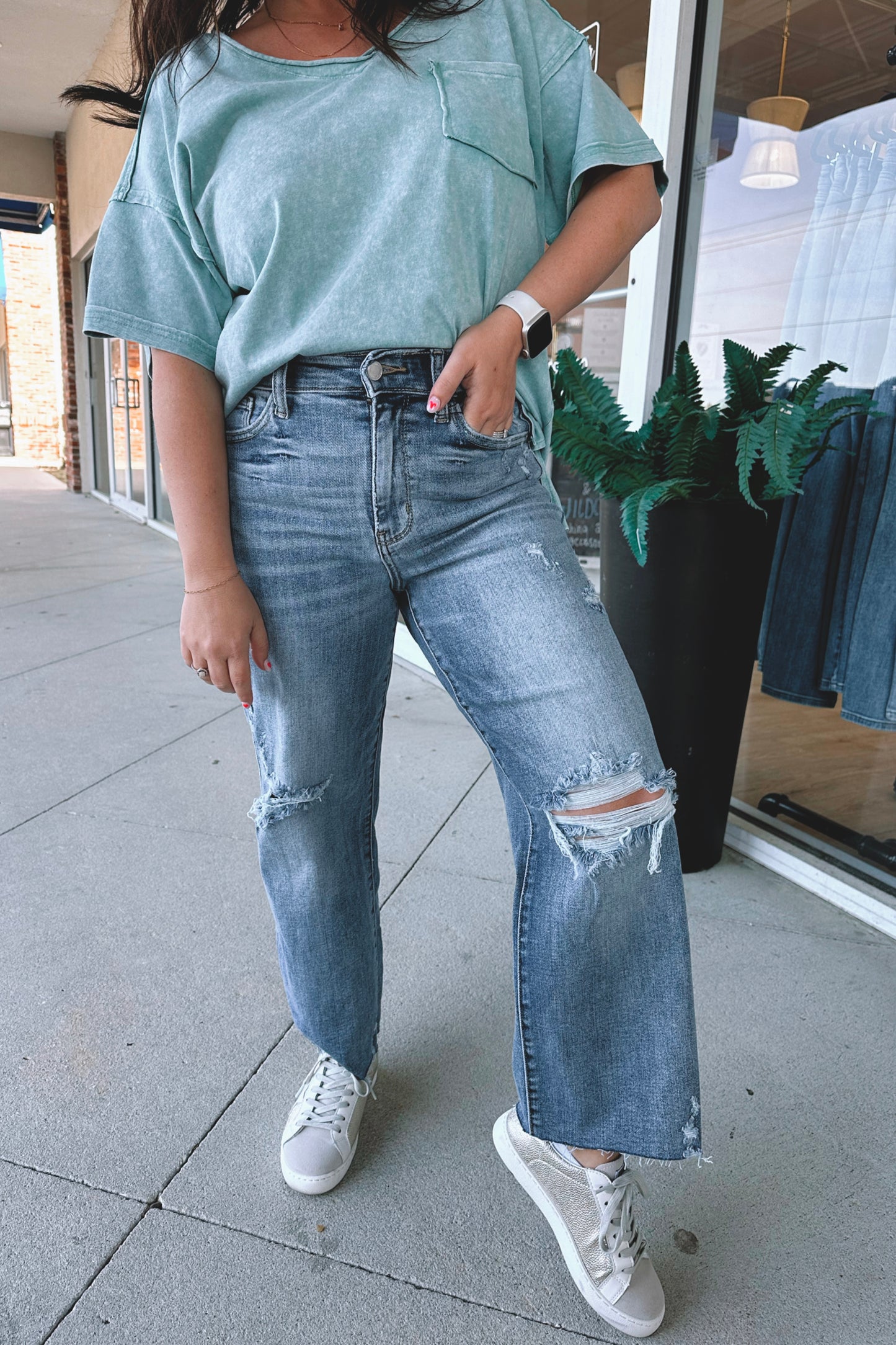 Destroyed Crop Jean