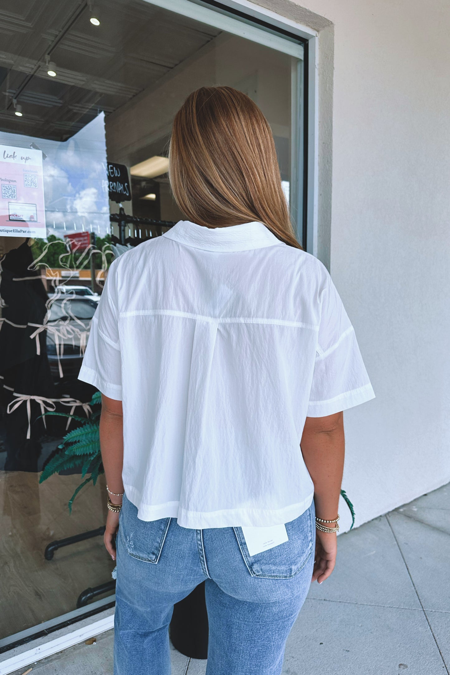 Dillan Cropped Button Down