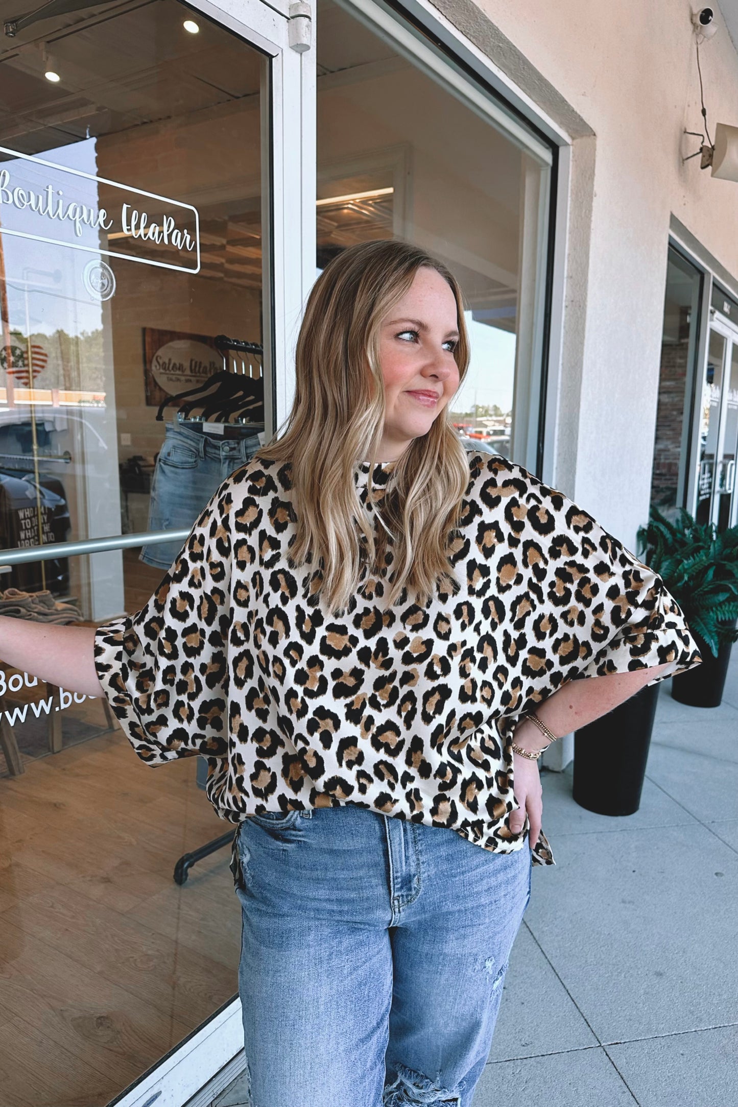 Lesley Leopard Blouse