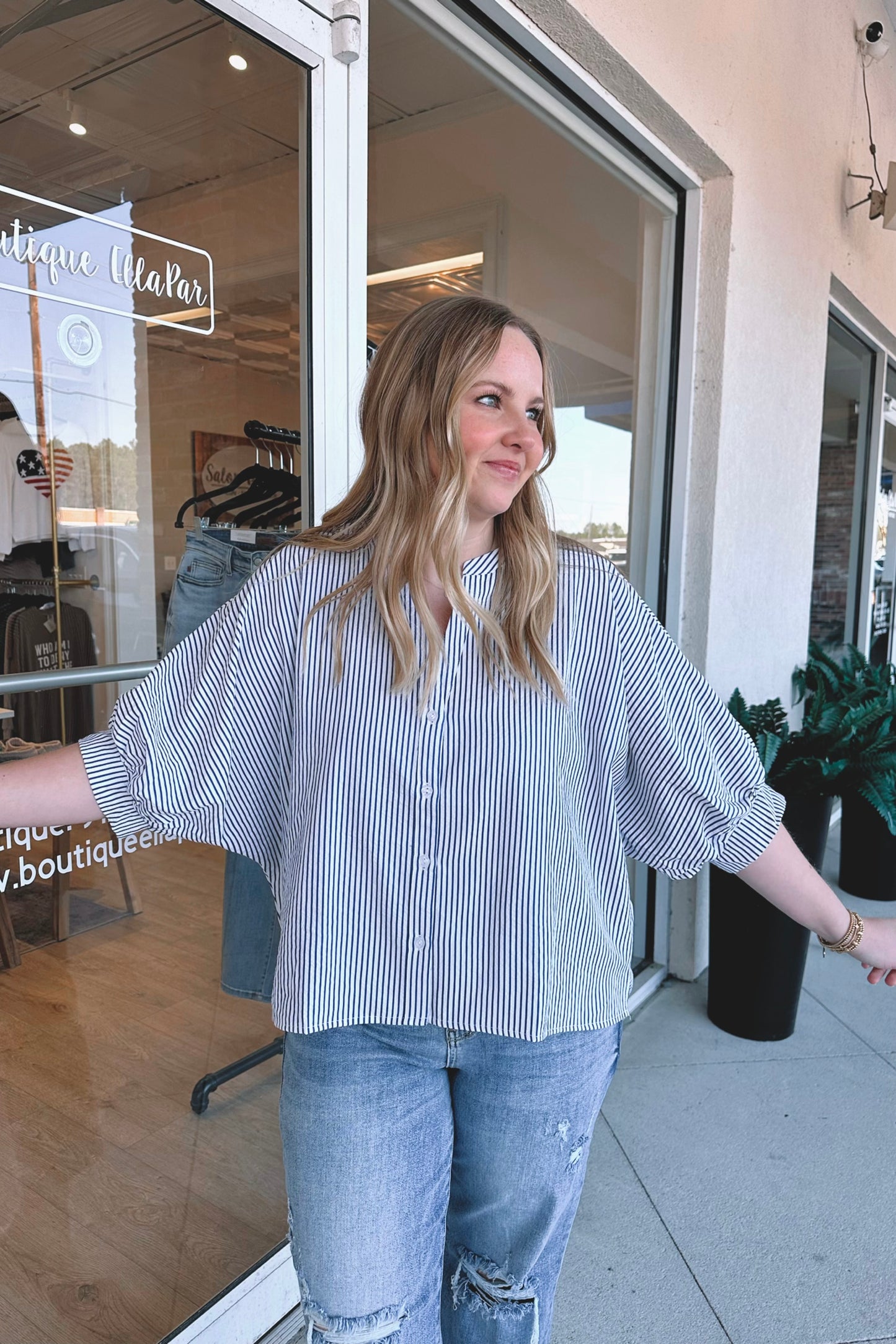 Coasting Striped Top