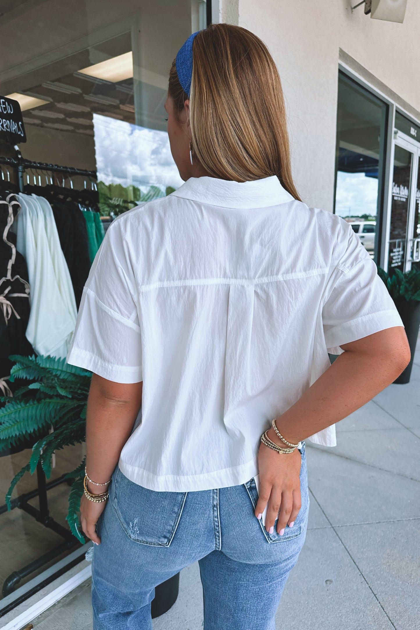 Dillan Cropped Button Down