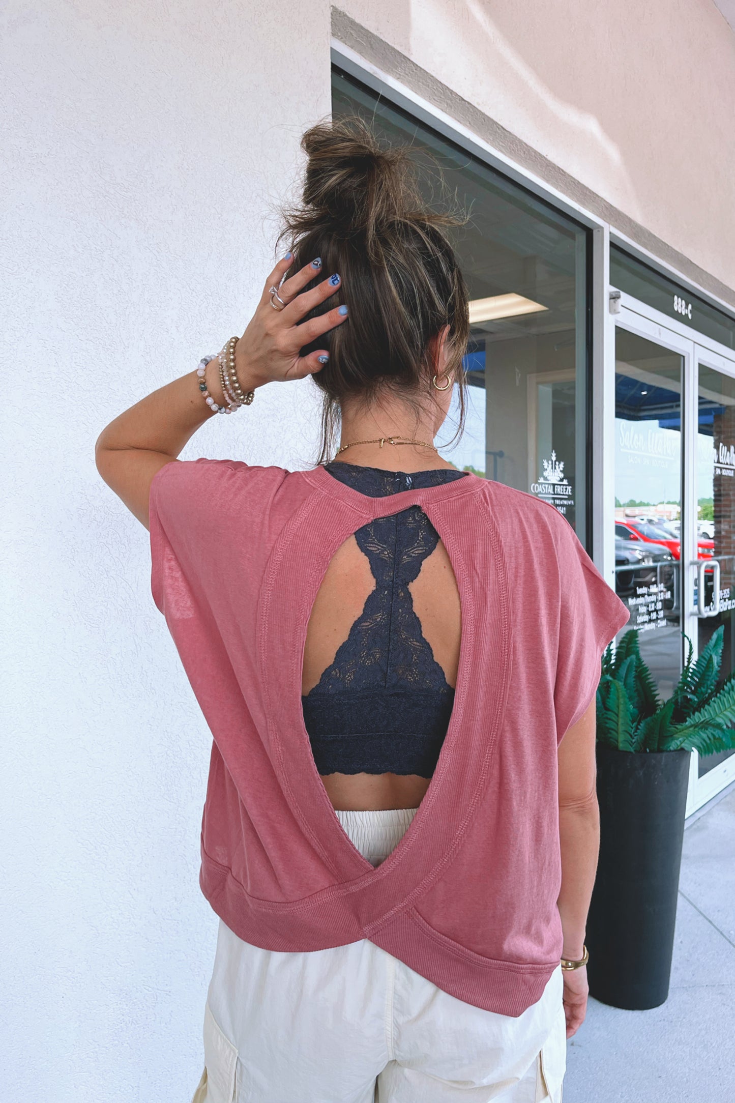 Open Back Tee