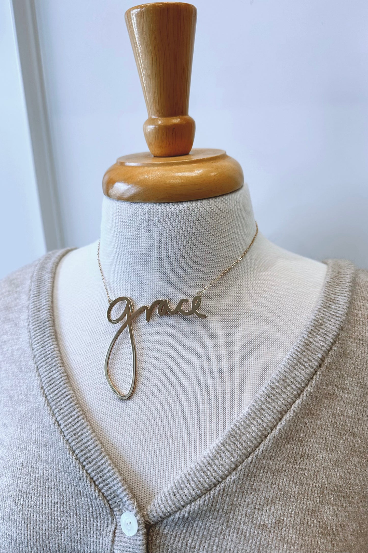 Cursive Necklace