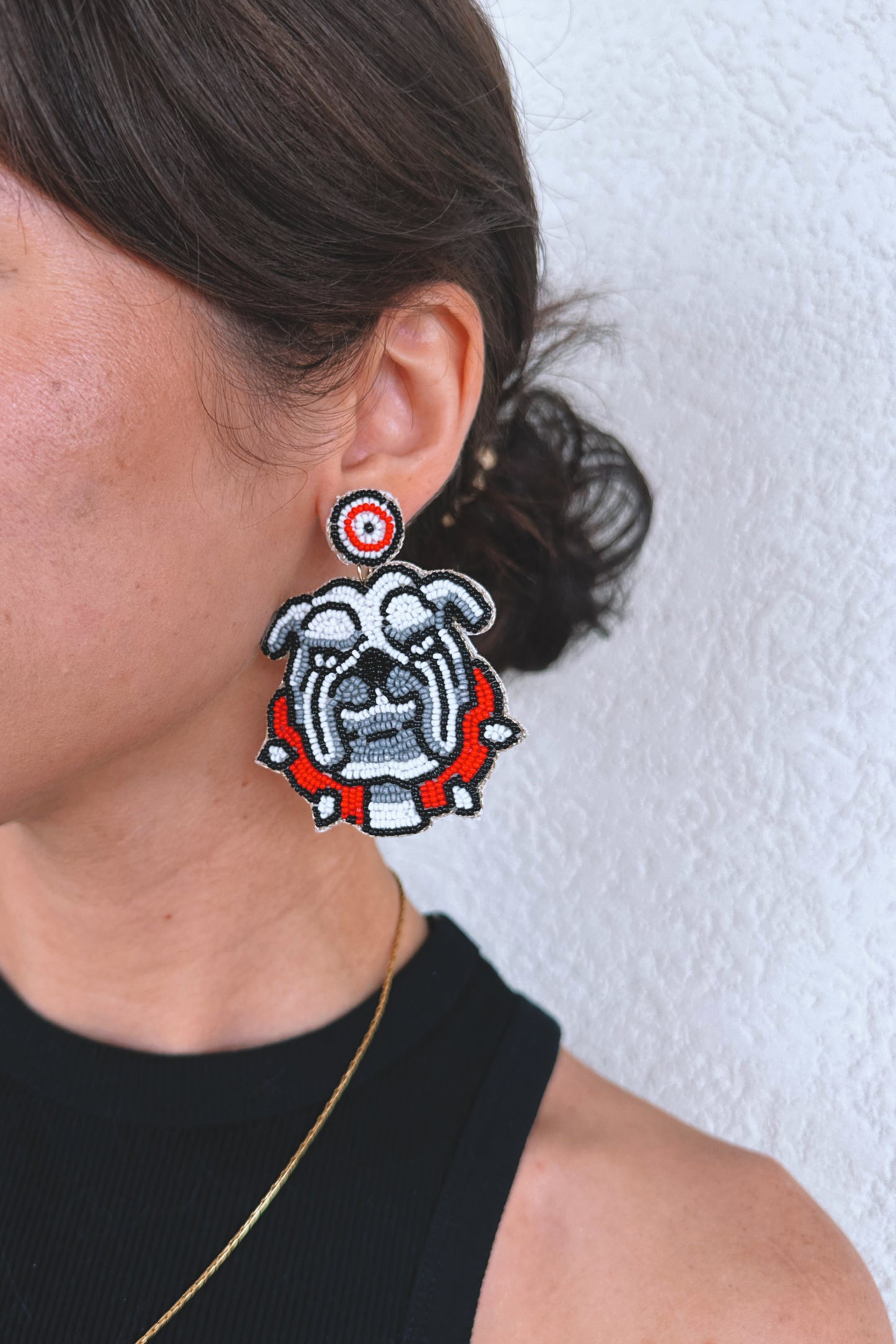 Beaded Dawg Earrings