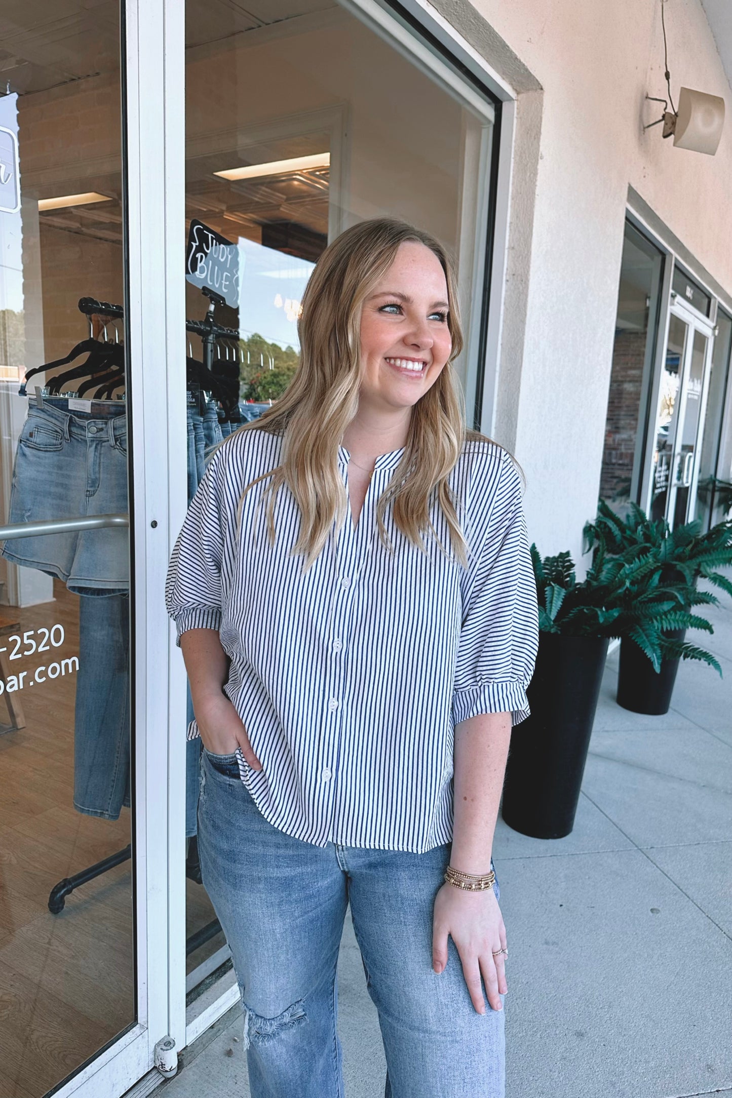 Coasting Striped Top