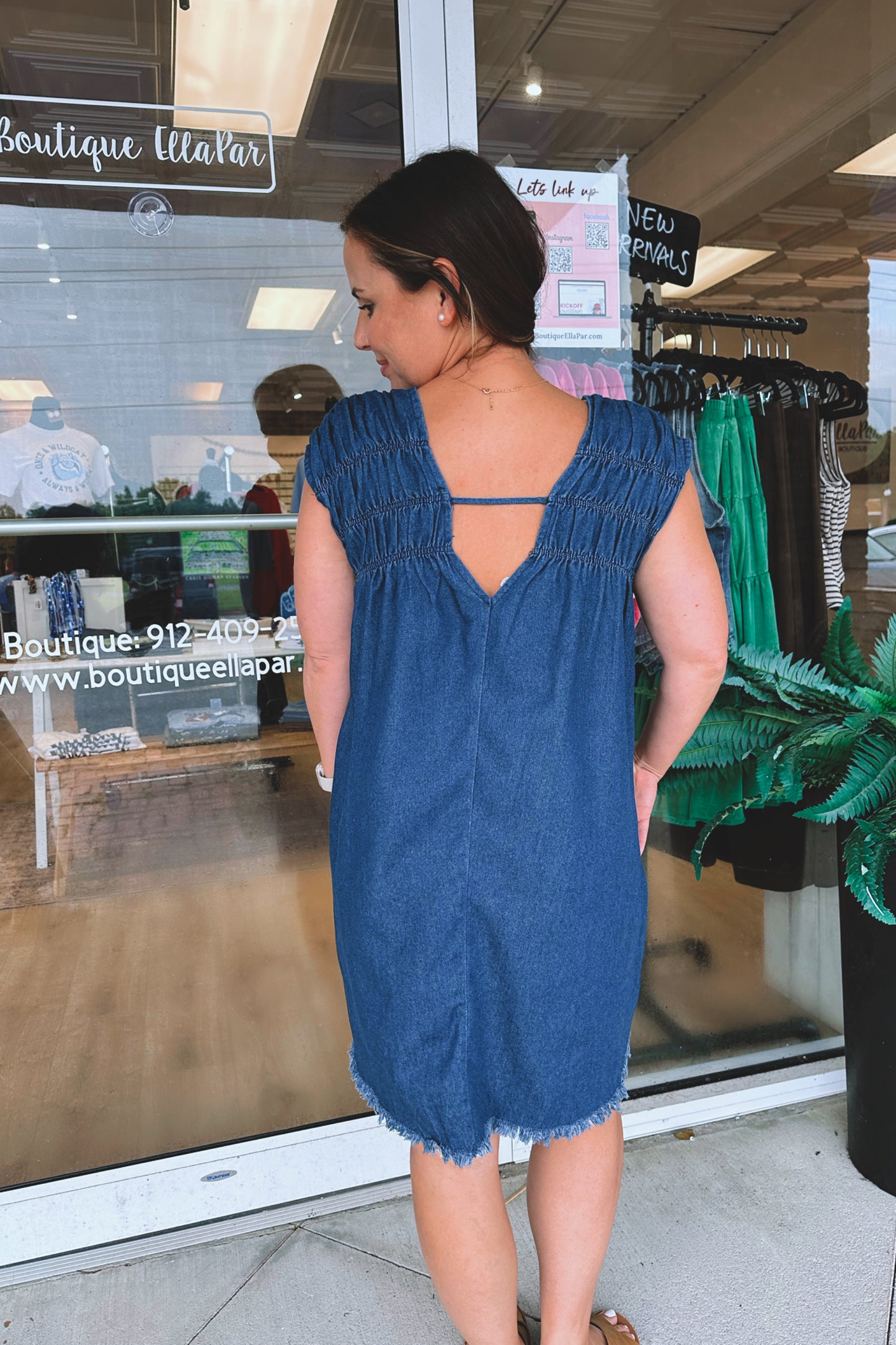 Marcia Denim Mini Dress